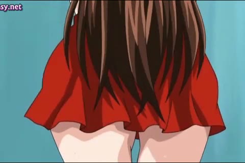 Ein Hentai, wo ein sexy Mädchen schmeckt den Schwanz wirklich riesig #5