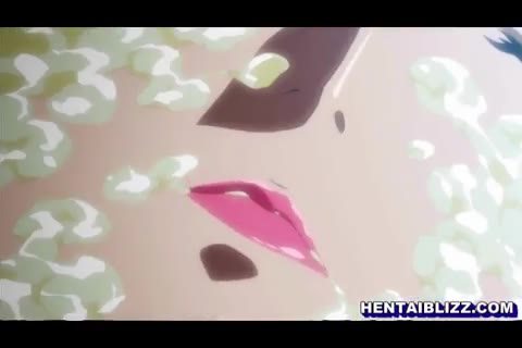 Zeichentrickporno Hentai - Vollbusiges Mädchen wird beim Tiitenfick bespritzt #7