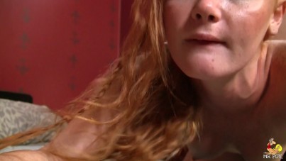 Eine sehr süße rothaarige Hure wird hier in erster Person gezeigt #6