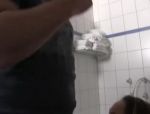 Deutsche Swinger Blondine geil auf dem Klo auf der Raststätte gefickt #6