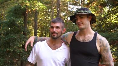 Heiße schwule Christian Wilde & Chris Harder haben BDSM Sex im Wald #2