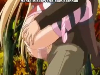 Junges Hentai-Girl wird im Wald durchgenudelt #16