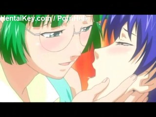 Zwei Hentai-Lesben begrabschen einander #3