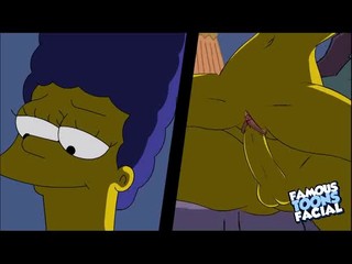 Homer und Marge Simpson vögeln in einem Porno Cartoon #19