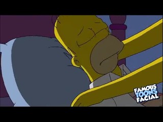 Homer und Marge Simpson vögeln in einem Porno Cartoon #6