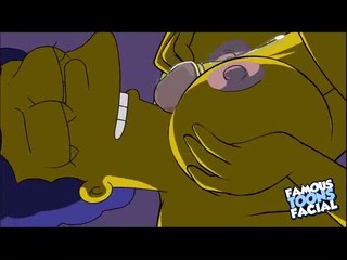 Homer und Marge Simpson vögeln in einem Porno Cartoon #9