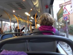 Lena Loch bläst seinen Schwanz in einem Bus #6