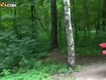 Masha ist eine russische Hure die in dem Arsch im Wald gefickt ist #7