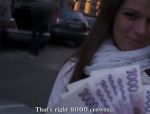 Ein Mädchen auf der Straße bekommt Geld für Sex #7