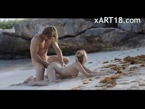 Extreme Kunst Geschlechtverkehr dieses  schlanken Paar am Strand #4