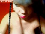 Asiatische Chick mit großen geschwollenen Brustwarzen spielt mit ihren großen Dildos #5