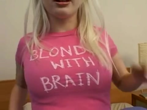 Blonde Schönheit mit einem großen Gehirn beim Sex #5