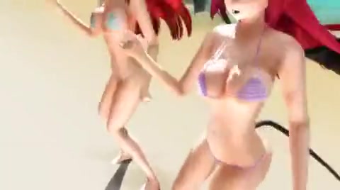 Zeichentrickporno Hentai - Heisse Tänzchen im Bikini #2