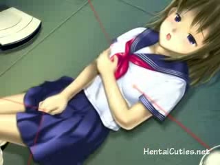 Petite Anime Süßi freut sich an Fickmaschinen #12