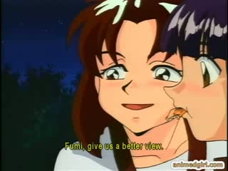 Süßer Hentai wird draußen von Shemale-Anime arschgefickt #15