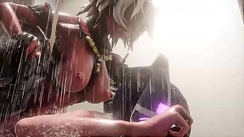 Sehr geiler Futanari Sex unter der Dusche #7