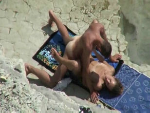 Paar wird beim Sex am Strand beobachtet #2