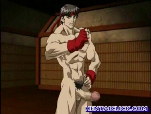 Süßer Anime Schwuler reitet einen massiven Schwanz #4